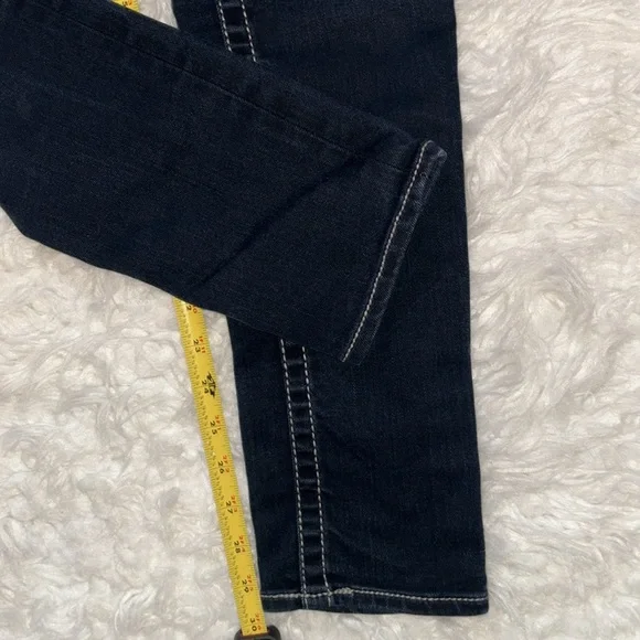 Big Star⭐️Jenae Ankle Skinny Black Label Stretch Dark Wash Jean 26R - Picture 7 of 16